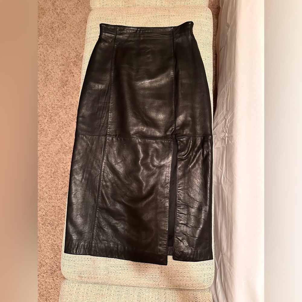 Leather skirt